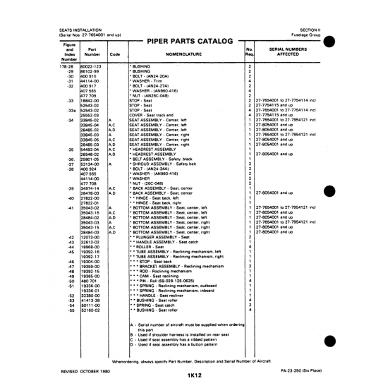 Aviation Part (86102-99) — Johnson Scorpion Too