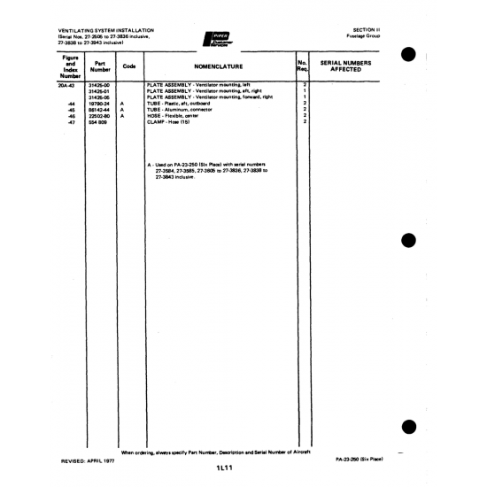 Aviation Part (3142506) — Johnson Scorpion Too Aviation Part (3142506) — Johnson Scorpion Too