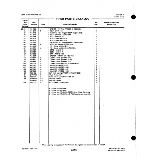 Aviation Part (31797-00) — Johnson Scorpion Too Aviation Part (31797-00) — Johnson Scorpion Too