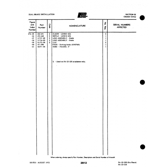 Aviation Part (31737) — Johnson Scorpion Too