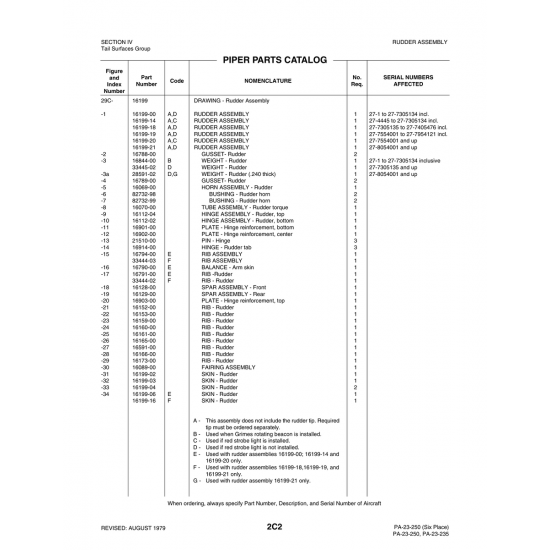 Aviation Part (27-7305135) — Johnson Scorpion Too Aviation Part (27-7305135) — Johnson Scorpion Too