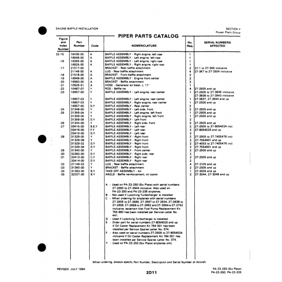 Aviation Part (10487-07) — Johnson Scorpion Too