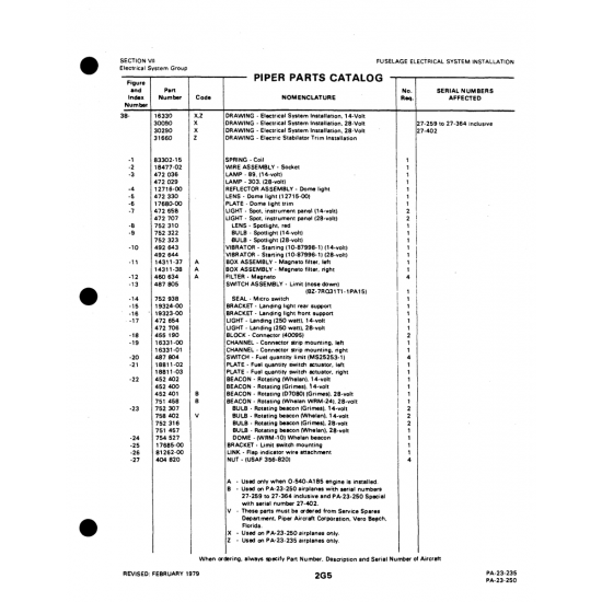 Aviation Part (81262-00) — Johnson Scorpion Too Aviation Part (81262-00) — Johnson Scorpion Too