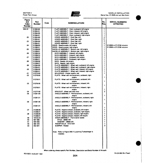 Aviation Part (3130690) — Johnson Scorpion Too Aviation Part (3130690) — Johnson Scorpion Too