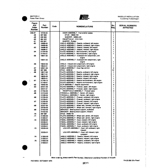 Aviation Part (3174801) — Johnson Scorpion Too