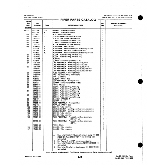 Aviation Part (80002-06) — Johnson Scorpion Too Aviation Part (80002-06) — Johnson Scorpion Too