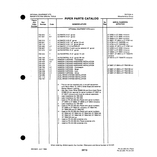 Aviation Part (31966-03) — Johnson Scorpion Too