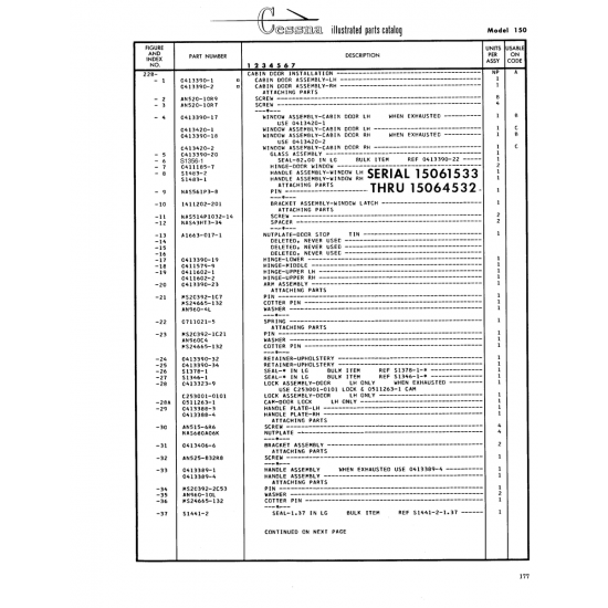 Aviation Part (S1356-1) — Cessna 150 Aviation Part (S1356-1) — Cessna 150