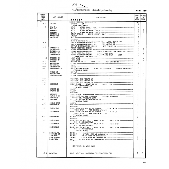 Aviation Part (0456004-2) — Cessna 150