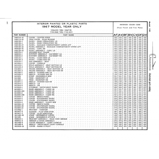 Cover - Stationary Panel (0413034-21) — Cessna 150 Cover - Stationary Panel (0413034-21) — Cessna 150