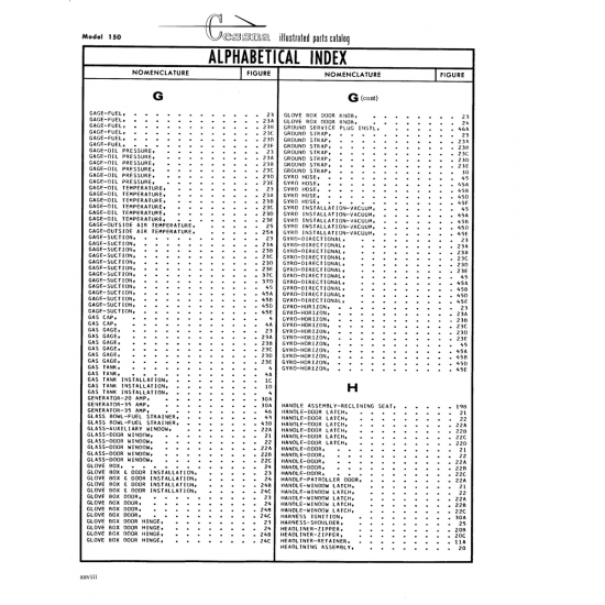 Amp, ° 30A § Handle Assembly-Reclining Seat (GENERATOR-35) — Cessna 150