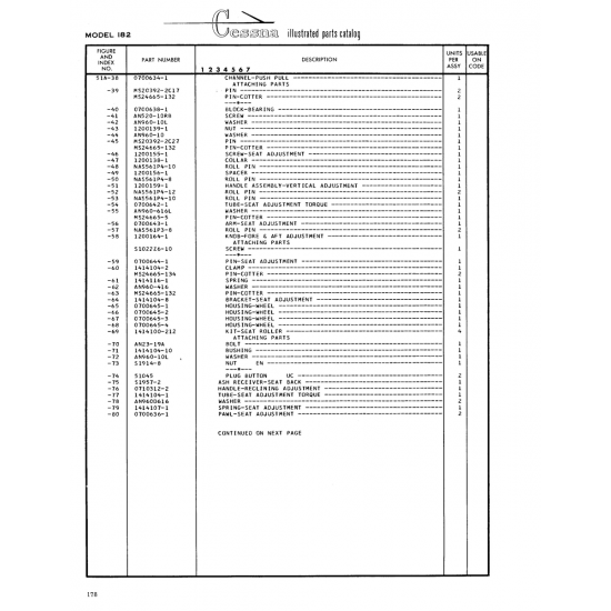 Aviation Part (0700645-2) — Cessna 182 Skylane Aviation Part (0700645-2) — Cessna 182 Skylane