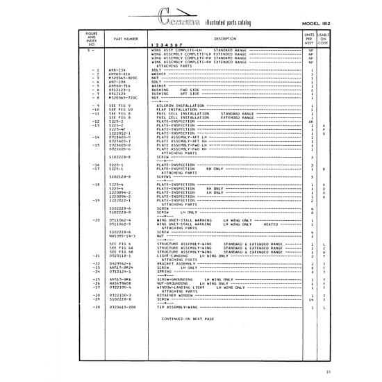 Aviation Part (Sl021Z8-8) — Cessna 182 Skylane Aviation Part (Sl021Z8-8) — Cessna 182 Skylane