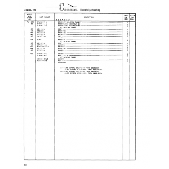Aviation Part (0512136) — Cessna 182 Skylane