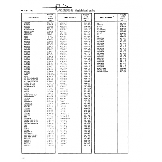 Aviation Part (9524318) — Cessna 182 Skylane Aviation Part (9524318) — Cessna 182 Skylane