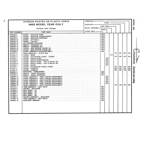 Aviation Part (0713792-1) — Cessna 182 Skylane Aviation Part (0713792-1) — Cessna 182 Skylane
