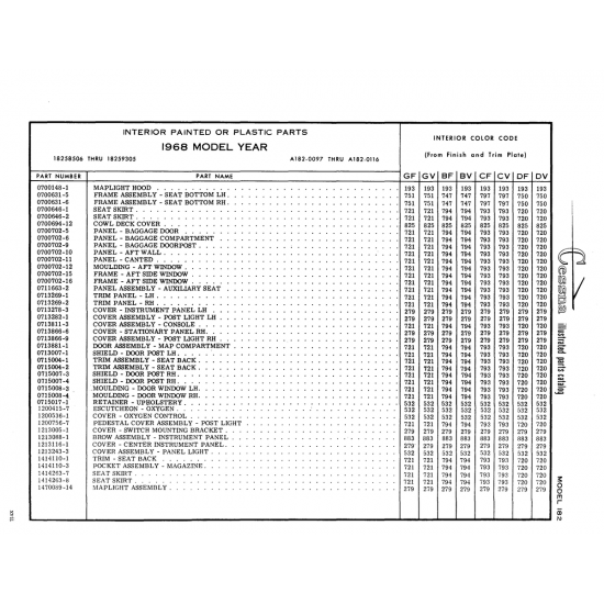 Aviation Part (0713269-1) — Cessna 182 Skylane