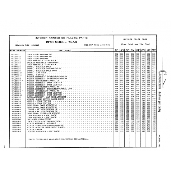 Aviation Part (0715007-5) — Cessna 182 Skylane Aviation Part (0715007-5) — Cessna 182 Skylane