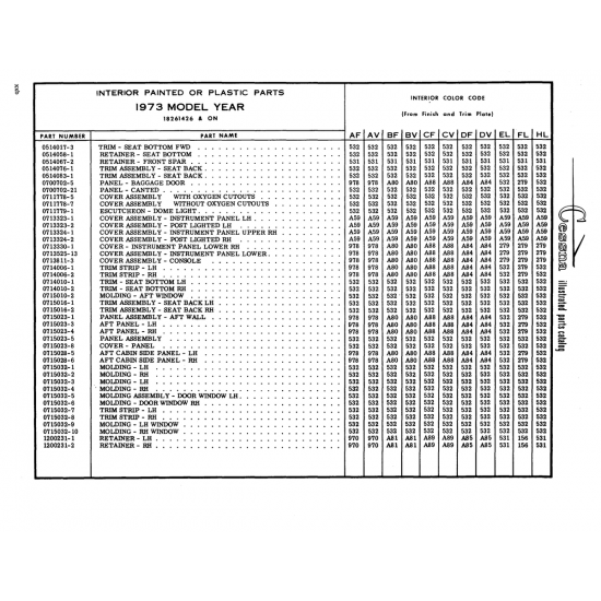 Aviation Part (0713330-1) — Cessna 182 Skylane Aviation Part (0713330-1) — Cessna 182 Skylane