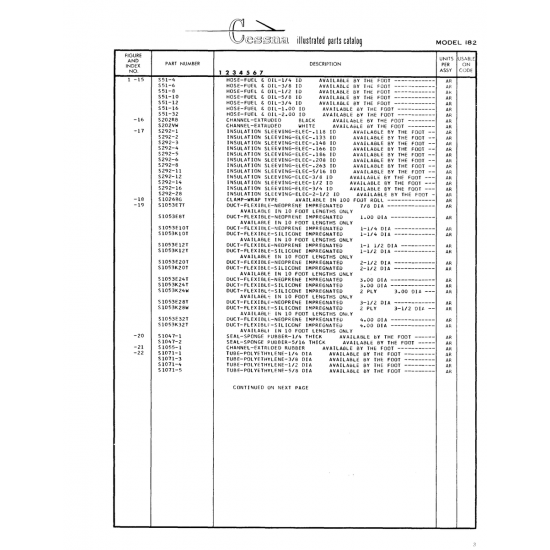 Aviation Part (Sl053K24T) — Cessna 182 Skylane Aviation Part (Sl053K24T) — Cessna 182 Skylane