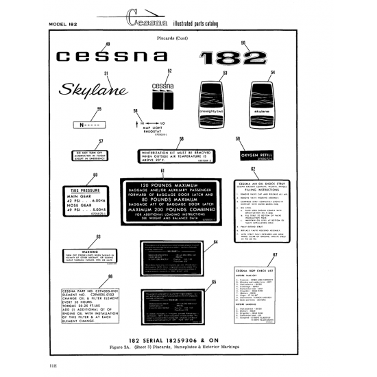 Aviation Part (C294505-0102) — Cessna 182 Skylane