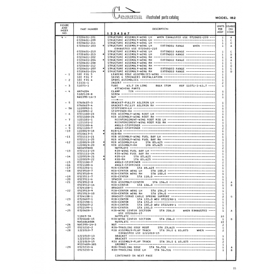 Aviation Part (0720601-213) — Cessna 182 Skylane Aviation Part (0720601-213) — Cessna 182 Skylane