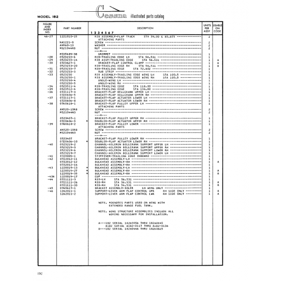 Aviation Part (0720606-5) — Cessna 182 Skylane Aviation Part (0720606-5) — Cessna 182 Skylane