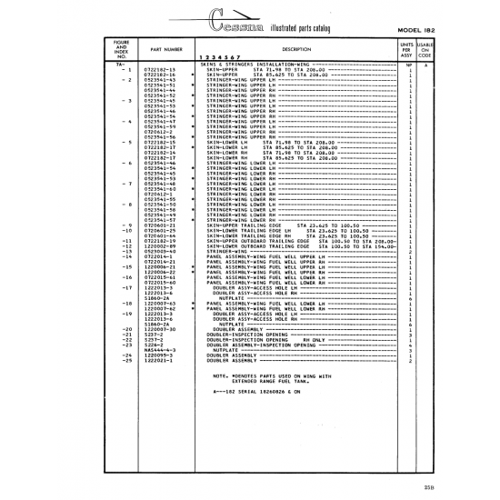Aviation Part (0722015-60) — Cessna 182 Skylane
