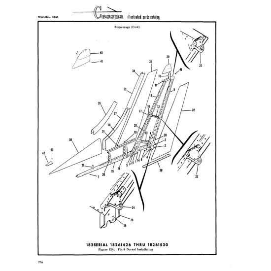 Fin & Dorsal Installation (182SERIAL) — Cessna 182 Skylane