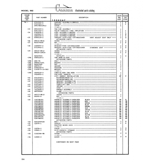 Aviation Part (Sl023A6-86) — Cessna 182 Skylane Aviation Part (Sl023A6-86) — Cessna 182 Skylane