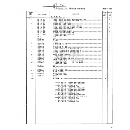 Aviation Part (0711675-8) — Cessna 182 Skylane