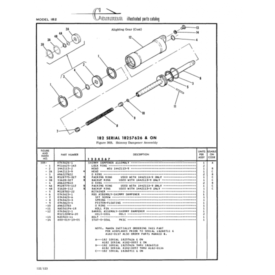 Aviation Part (0743623-6) — Cessna 182 Skylane Aviation Part (0743623-6) — Cessna 182 Skylane