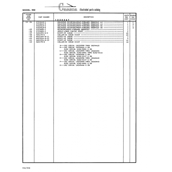 Precision Aircraft Fastener (NAS1054-6-3) — Cessna 182 Skylane Precision Aircraft Fastener (NAS1054-6-3) — Cessna 182 Skylane
