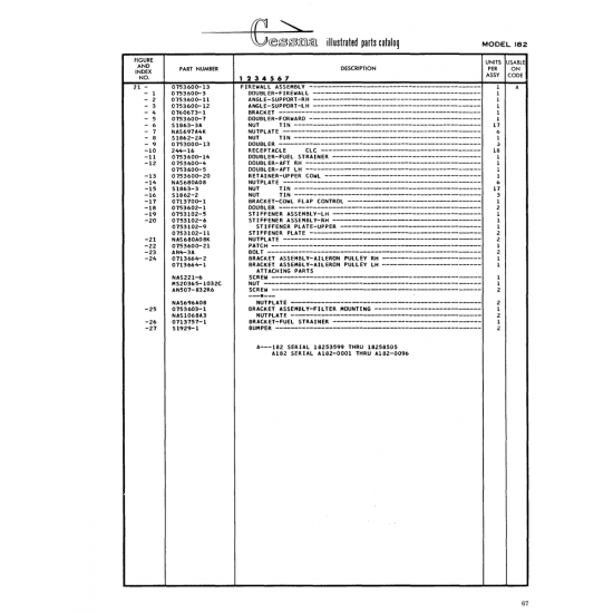 Aviation Part (244-16) — Cessna 182 Skylane Aviation Part (244-16) — Cessna 182 Skylane