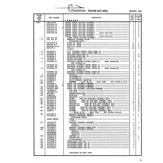 Aviation Part (0710601-29) — Cessna 182 Skylane