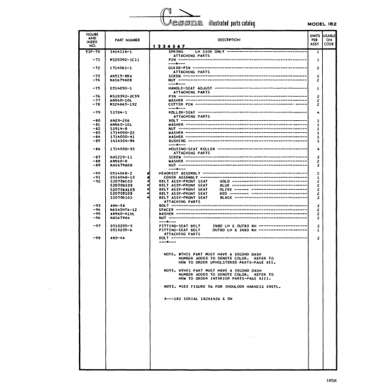 Washer (AN960-ltl6L) — Cessna 182 Skylane Washer (AN960-ltl6L) — Cessna 182 Skylane