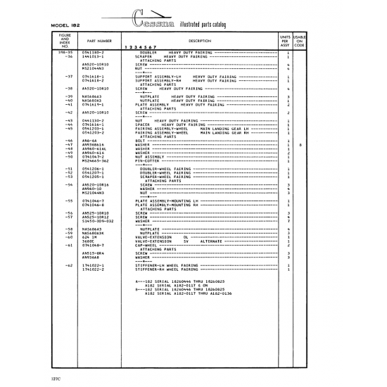 Aviation Part (1741022-1) — Cessna 182 Skylane Aviation Part (1741022-1) — Cessna 182 Skylane