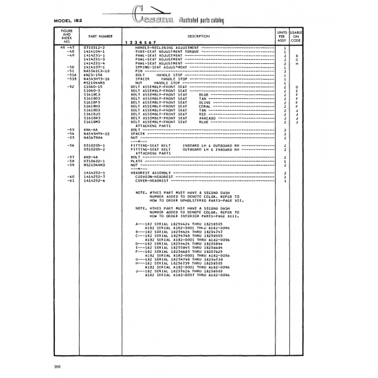 Aviation Part (1414107-1) — Cessna 182 Skylane Aviation Part (1414107-1) — Cessna 182 Skylane