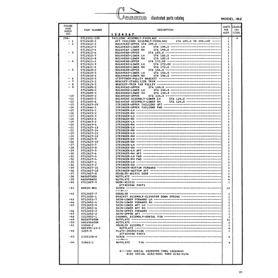 Aviation Part (0712612-8) — Cessna 182 Skylane Aviation Part (0712612-8) — Cessna 182 Skylane