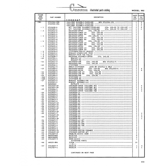 Aviation Part (0712512-2) — Cessna 182 Skylane Aviation Part (0712512-2) — Cessna 182 Skylane