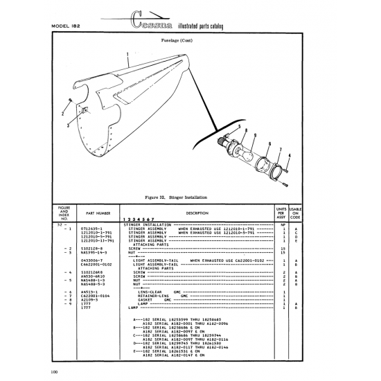 Aircraft Bolt (AN530-6Rl0) — Cessna 182 Skylane Aircraft Bolt (AN530-6Rl0) — Cessna 182 Skylane