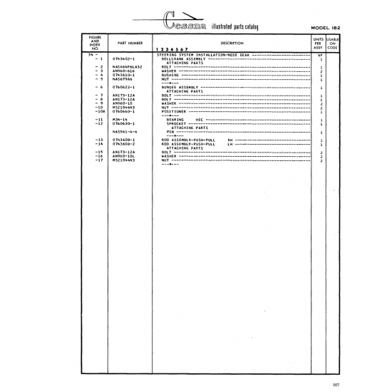 Aviation Part (0743602-1) — Cessna 182 Skylane Aviation Part (0743602-1) — Cessna 182 Skylane