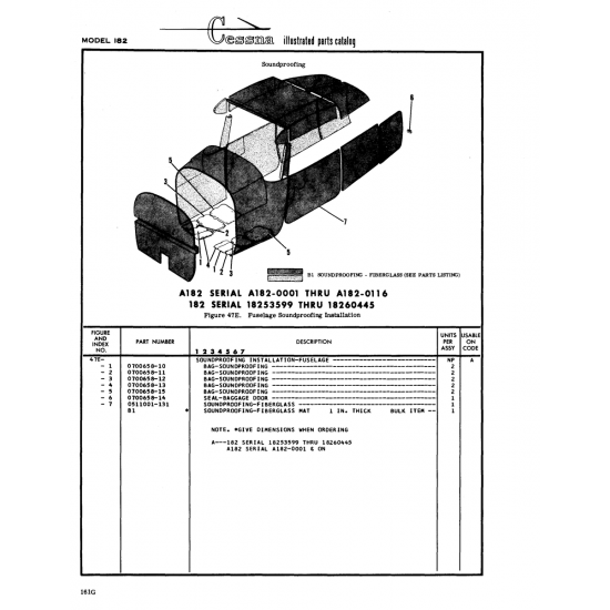 Aviation Part (0700658-15) — Cessna 182 Skylane Aviation Part (0700658-15) — Cessna 182 Skylane