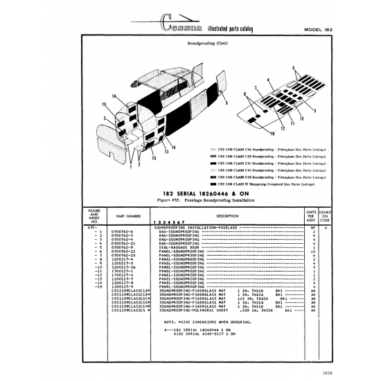 Aviation Part (1700127-1) — Cessna 182 Skylane