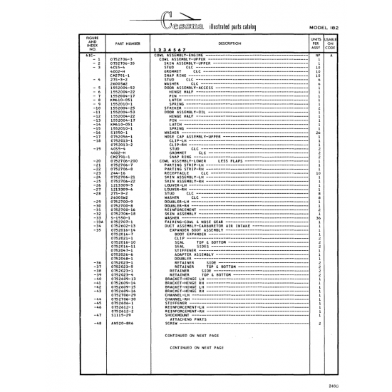 Aviation Part (Slll5-29) — Cessna 182 Skylane Aviation Part (Slll5-29) — Cessna 182 Skylane