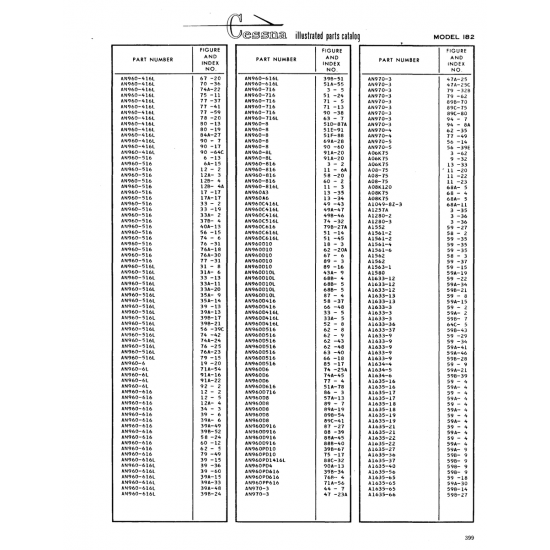 Aviation Part (llN960C616L) — Cessna 182 Skylane Aviation Part (llN960C616L) — Cessna 182 Skylane