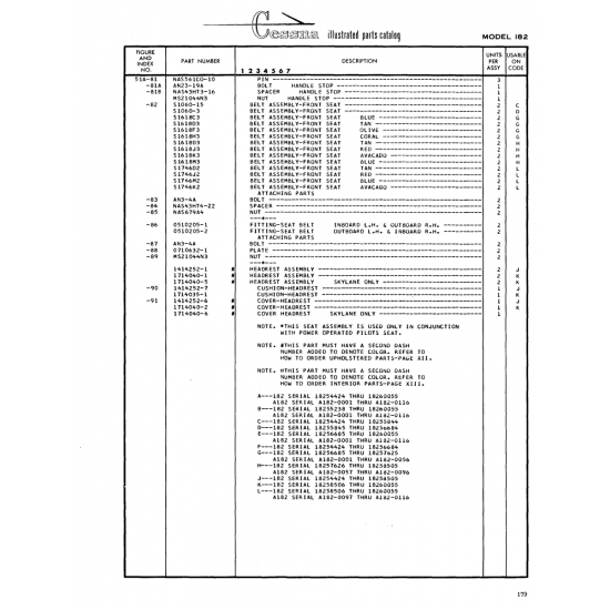 Aviation Part (Sl618H3) — Cessna 182 Skylane Aviation Part (Sl618H3) — Cessna 182 Skylane