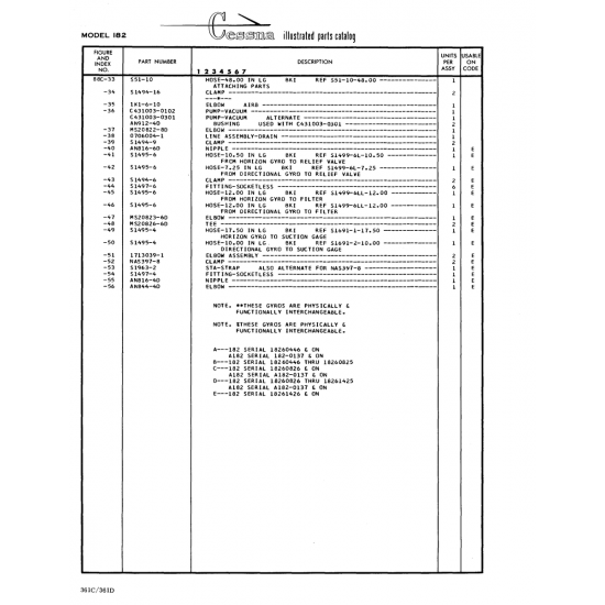 Aviation Part (Sl494-16) — Cessna 182 Skylane Aviation Part (Sl494-16) — Cessna 182 Skylane
