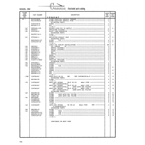 Aviation Part (Sl021Zl0-10) — Cessna 182 Skylane Aviation Part (Sl021Zl0-10) — Cessna 182 Skylane