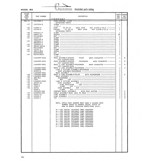 Aviation Part (ZH727-14) — Cessna 182 Skylane Aviation Part (ZH727-14) — Cessna 182 Skylane